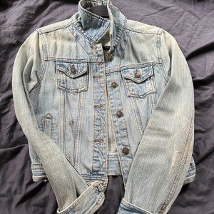 I LOVE H81 Crop Denim Jacket